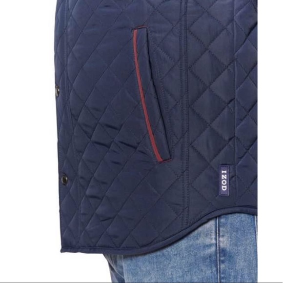 IZOD Men's Quilted Barn Jacket new size - Picture 4 of 8